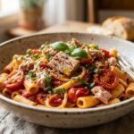Pasta tonno e pomodoro light: ricetta veloce e saziante pasta-tonno-e-pomodoro-light