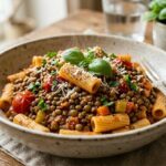 Pasta al sugo di lenticchie: ricetta proteica, economica e leggera Scopri la pasta al sugo di lenticchie: ricetta leggera, proteica e saziante perfetta per pranzo o cena.