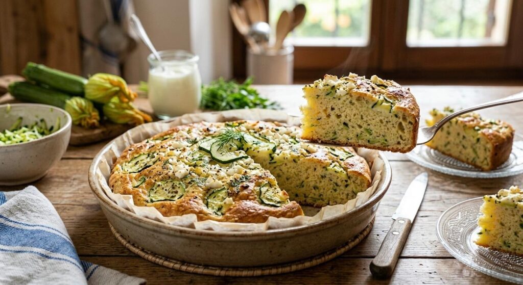 Torta salata light con zucchine e yogurt