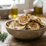 Chips di zucchine light croccanti: snack fit senza sensi di colpa Chips di zucchine light croccanti